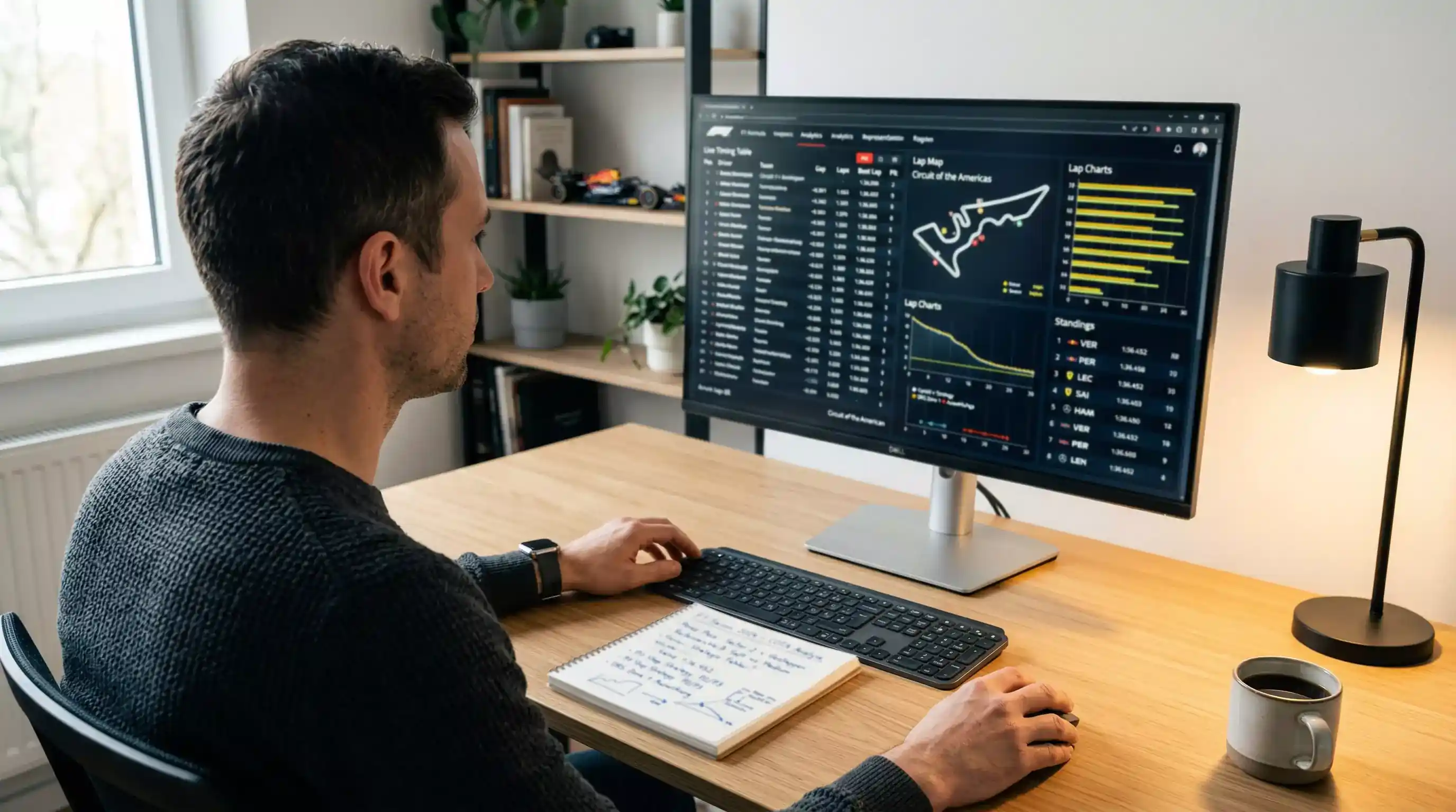 Formel 1 Quotenanalyse und Margenberechnung am Bildschirm